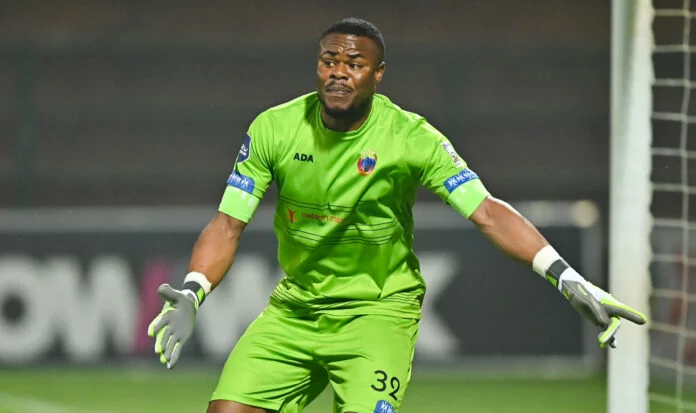 Stanley Nwabali in action as a goalkeeper